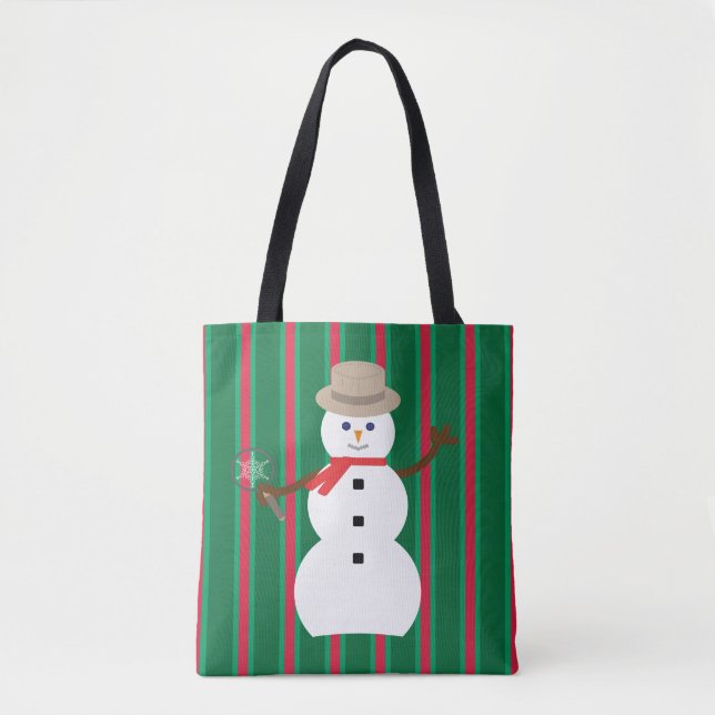 Spaß und Extravagante Weihnachten Snowman Detectiv Tasche (Vorderseite)