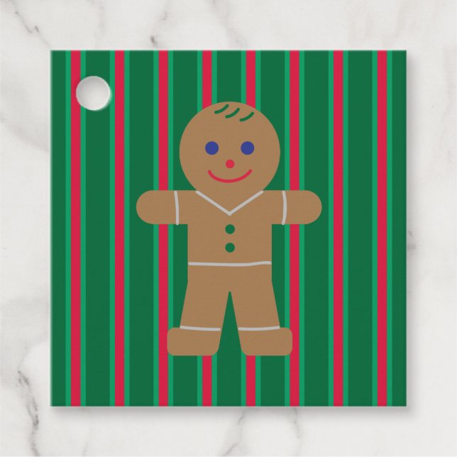 Spaß und Extravagante Weihnachtsmann Geschenkanhänger (Vorderseite)