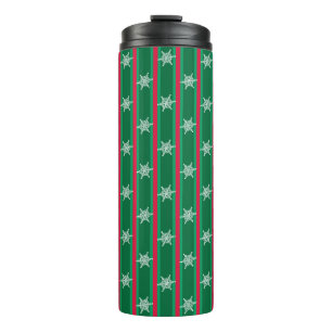 Spaß und Extravagante Weihnachtsschneeflocke Thermosbecher