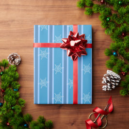 Spaß und Extravaganter Blaue Schneeflocke Geschenkpapier