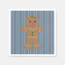 Spaß und Extravaganter Lebkuchenmann Serviette