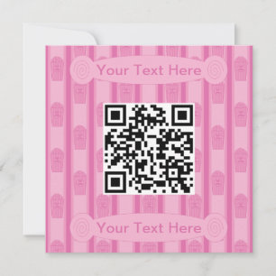 Spaß und Extravaganter Popcorn QR-Code Einladung