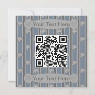 Spaß und Extravaganter Rätsel QR-Code Einladung