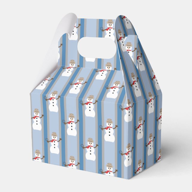 Spaß und Extravaganter Schneemann Detektiv Geschenkschachtel (Vorderseite)