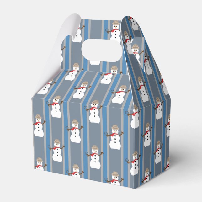 Spaß und Extravaganter Schneemann Detektiv Geschenkschachtel (Vorderseite)