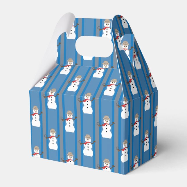 Spaß und Extravaganter Schneemann Detektiv Geschenkschachtel (Vorderseite)