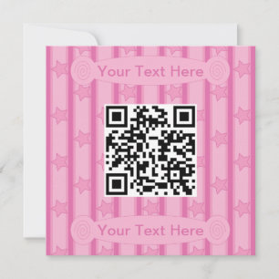 Spaß und Extravaganter Star QR Code Einladung