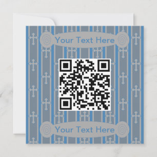 Spaß und Fancy Cross QR Code Einladung