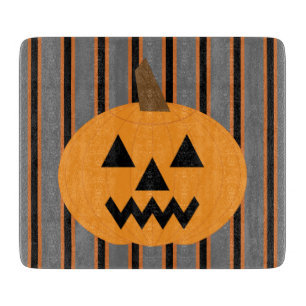 Spaß und fancy Halloween-Kürbisse Schneidebrett