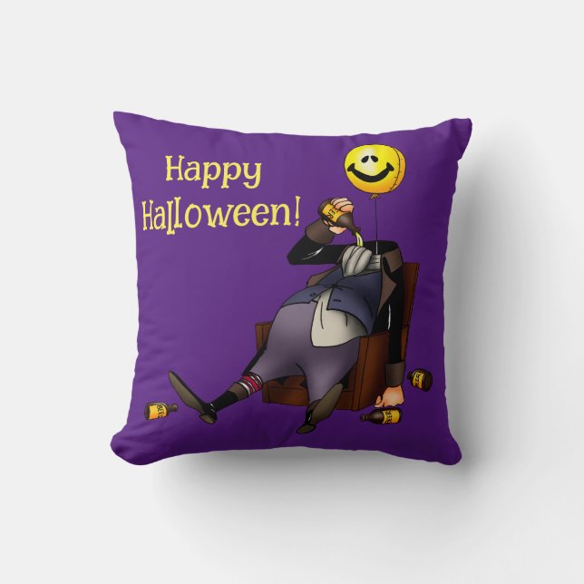 Spaß und farbenfrohe Halloween-Kissen Kissen (Vorderseite)