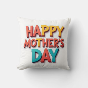Spaß und farbenfrohe Happy Mother Day Gift Kissen