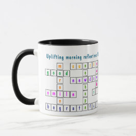 Spaß und farbenfrohe Morgendenken - Kreuzworträtse Tasse