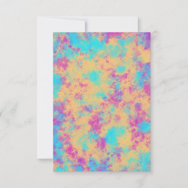 Spaß und farbenfrohe Party Einladung Card (Vorderseite)