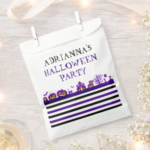Spaß und festliche Spooky Szene Custom Halloween Geschenktütchen