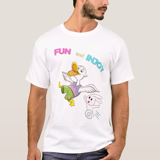 Spaß und Freude T - Shirt (Vorderseite)