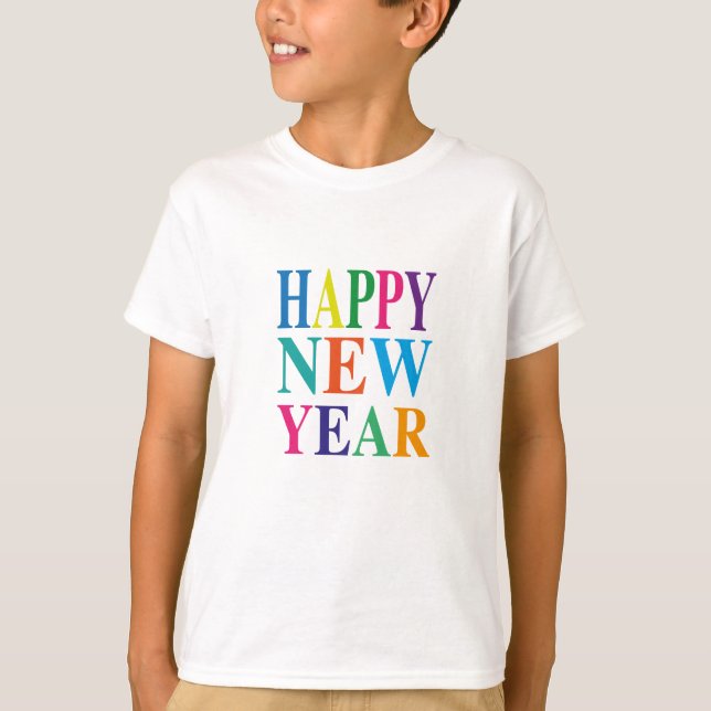 Spaß und fröhliches Frohes Neues Jahr T - Shirt (Vorderseite)