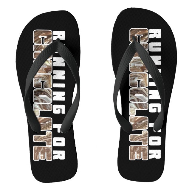Spaß und Funky beim Design von Schokoladentexten Flip Flops (Fußbett)