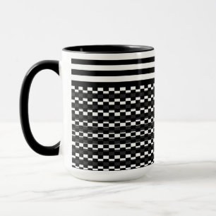 Spaß und Hübsch Schwarz und Weiß Tasse