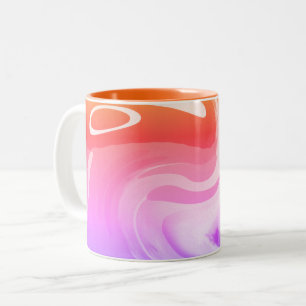 Spaß und hübsche extravagante Kunst Zweifarbige Tasse