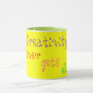 Spaß und Kreativität werden nie zu alter Tasse