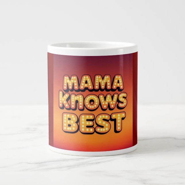 Spaß und kühne Retro-Kaffee-Cup Jumbo-Tasse (Vorderseite)