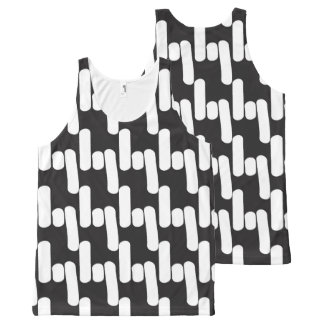Spaß und moderne schwarz-weiße Tank Top
