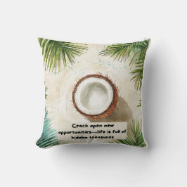 Spaß und Motivierend Coconut Druckkissen Kissen