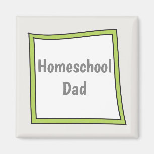 Spaß und Quirky Zuhause School Vater Magnet