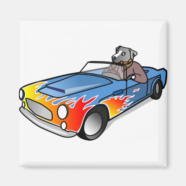 Spaß und Spaß, Autocharakter. Magnet (Vorne)
