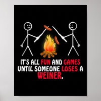 Spaß und Spiele, bis jemand ein Würstchen verliert