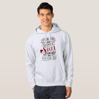 Spaß und Spiele bis zum Weihnachtsmarkt-Karo-Kinde Hoodie