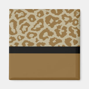Spaß und wunderlicher Leoparddruckmagnet Magnet