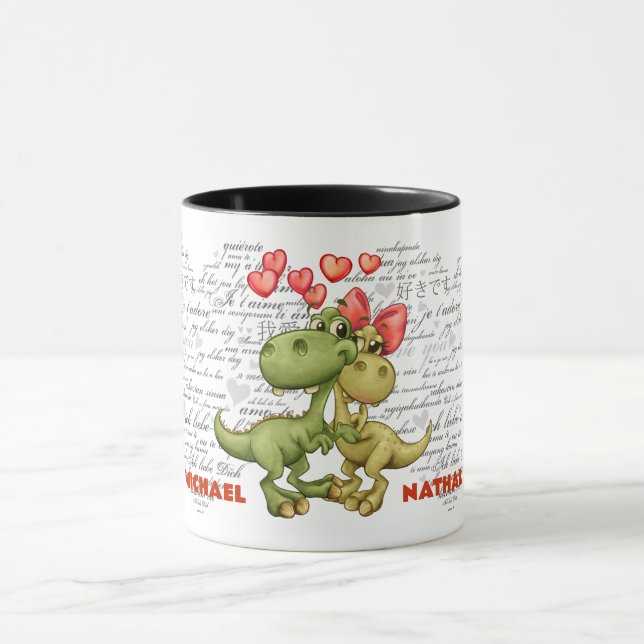 Spaß Valentinstag individualisierbares Geschenk Tasse (Zentrum)