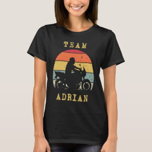 Spaß Vintag Retro Sunset Adrian Motorrad R T-Shirt