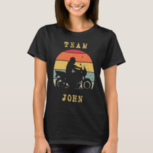 Spaß Vintag Retro Sunset John Motorrad Rid T-Shirt