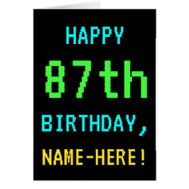 Spaß Vintag/Retro Videospiel Schauen 87. Geburtsta