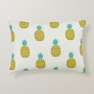 Spaß Vintage Ananas Nahtlose Illustration. Dekokissen