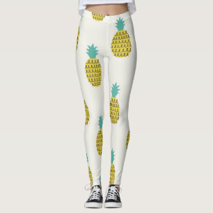 Spaß Vintage Ananas Nahtlose Illustration. Leggings