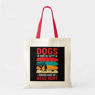 Spaß von Hunden und Menschen Tragetasche