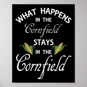 Spaß, was im Cornfield passiert, Bleibe Landleben Poster