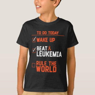 Spaß Wecke Beat Leukemia - die Regel für den Weltk T-Shirt