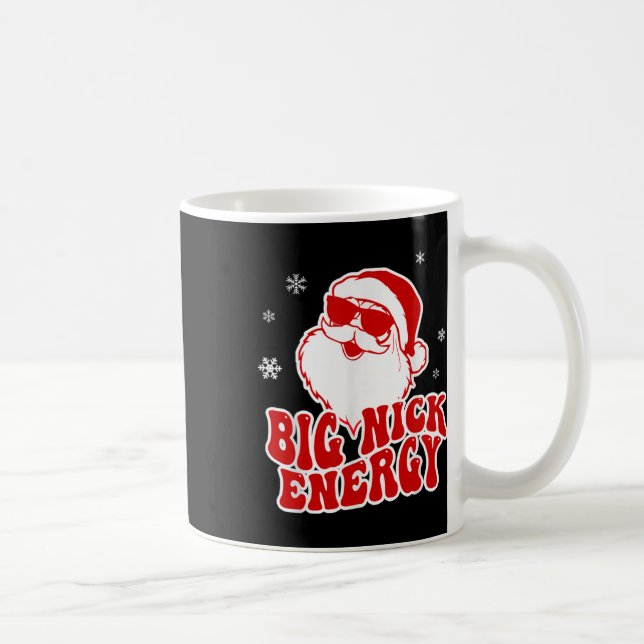 Spaß Weihnachten Big Nick Energie Weihnachtsmann Kaffeetasse (Rechts)