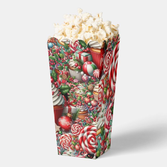 Spaß Weihnachten Cupcakes Roter Streifen Canes Geschenkschachtel (Geplatzt)