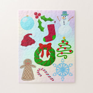 Spaß Weihnachten Dinge Puzzle