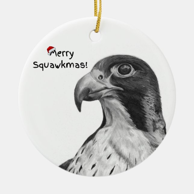 Spaß Weihnachten Falcon Ornament (Vorne)
