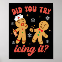 Spaß Weihnachten Krankenschwester Gingerbread Mann