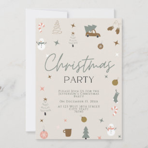 Spaß Weihnachten Party Einladung