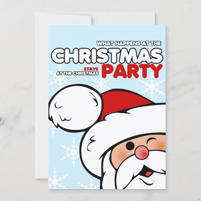 Spaß Weihnachten-Party Einladungen (Vorderseite)