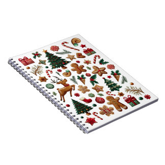 Spaß Weihnachten Spiral Foto Notebook Notizblock