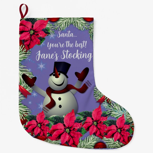 Spaß Weihnachten Strumpf Großer Weihnachtsstrumpf (Vorderseite)